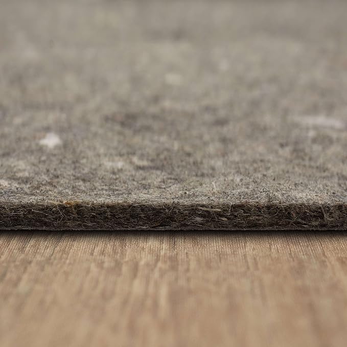 Mohawk Home 8' 4" x 10' 2" Non Slip Rug Pad Gripper 3/8 Thick Dual Surface Felt + Rubber Gripper - Safe for All Floors
