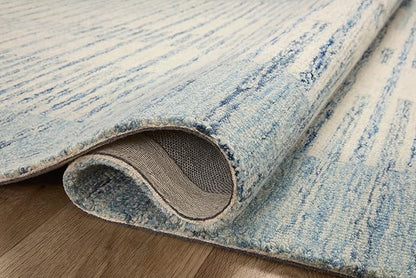 Loloi Chris Loves Julia Chris Collection CHR-01 Ivory/Denim 2'-3'' x 3'-9'', .50" Pile Height, Accent Rug