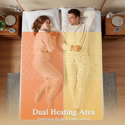 Beautyrest 3M Scotchgard Heated Mattress Pad - Electric Bed Warmer with 5 Heat Settings, 10 Hr Auto Shut Off Timer, All Around Elastic Deep Pocket, UL Certified, Machine Washable, White Cal King