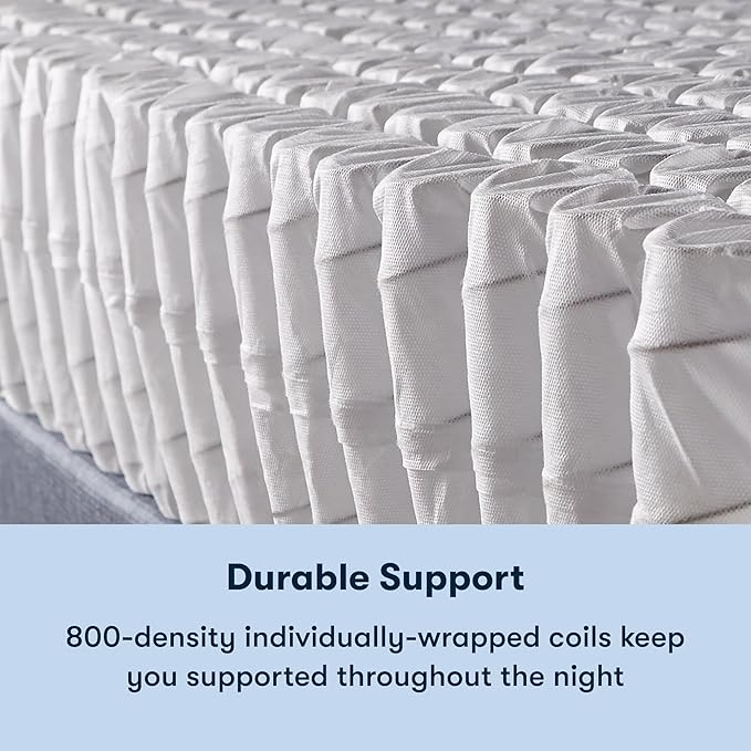 Serta Sleeptrue Medium 12" Full Hybrid Mattress in a Box, Cooling, Breathable, and Pressure Relieving - 100 Night Trial, CertiPUR-US Certified and 10 Year Limited Warranty