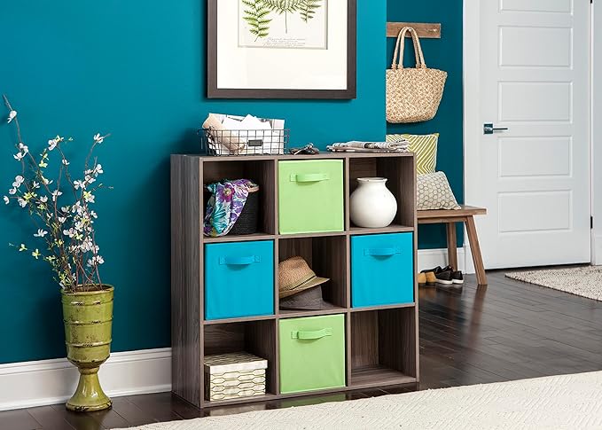ClosetMaid 4167 Cubeicals Organizer, 9-Cube, Natural Gray
