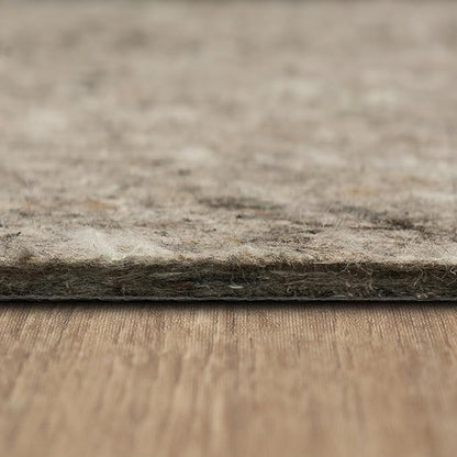 Mohawk Home 7' 6" x 10' Non Slip Grip Rug Pad 1/2" Thick Dual Surface Felt Cushion + Rubber Gripper - Safe for All Floors