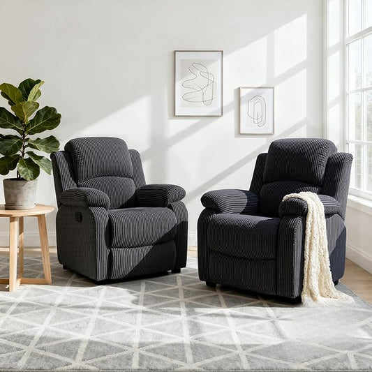 Electric Lift Recliner Sofa, Warm Plush Corduroy Fabric - Comfy Reading Chair for Living Room & Study, Ergonomic Electric Reclining Chair with Soft Upholstery
