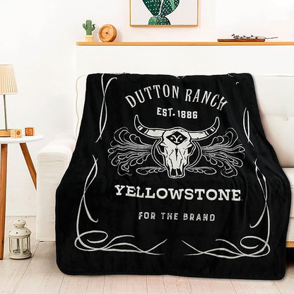 Northwest Yellowstone Silk Touch Throw Blanket, 46" x 60", Whiskey Label