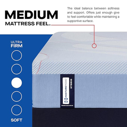 Sealy Posturepedic® Fayette 12" Medium Tight Top Hybrid Mattress - King