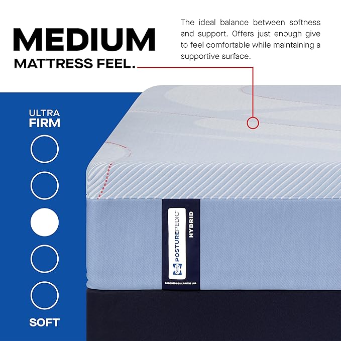 Sealy Posturepedic® Fayette 12" Medium Tight Top Hybrid Mattress - California King