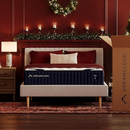 DreamCloud Luxe 14" Twin XL Mattress - Luxury Hybrid Gel Memory Foam - 365 Night Trial - Fiberglass Free - Forever Warranty - Mattress in a Box - CertiPUR-US Certified