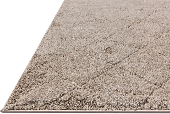 Loloi Amber Lewis Monty Collection MOT-05 Beige/Natural 2'-7" x 4', .50" Pile Height, Area Rug
