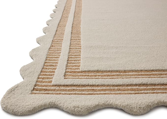 Loloi Chris Loves Julia Scottie Collection SCO-01 Ivory/Rust 2'-6" x 7'-6", .87" Pile Height, Runner Rug