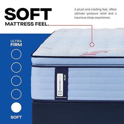 Sealy Posturepedic® Plus Glenshaw 15" Soft Pillowtop Innerspring Mattress - Twin