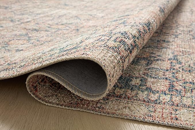 Loloi Angela Rose Aubrey Collection AUB-01 Navy/Multi 8'-3" x 11'-3", .19" Pile Height, Area Rug