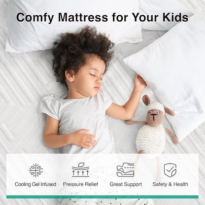 Novilla Twin Mattress 6 Inch, Gel Twin Memory Foam Mattressess in a Box for Supportive & Pressure Relief & Cooling Night Sleep, CertiPUR-US Certified