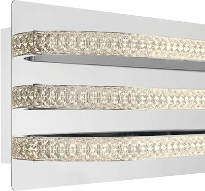 Possini Euro Design Possini Euro Diana 23 1/2" Wide Chrome LED Bathroom Vanity Light