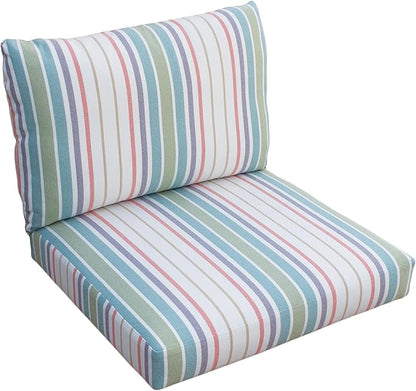 Tommy Bahama Deep Seating Lounge Cushion, 26" X 30" X 4", Bandeau Pastel