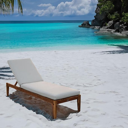 Tommy Bahama Chaise Cushion, 24" X 79" X 2.5", Bamboo Bay Sand