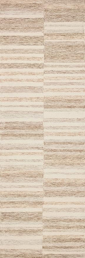 Loloi Chris Loves Julia Chris Collection CHR-03 Ivory/Clay 2'-6'' x 11'-6'', .50" Pile Height, Runner Rug