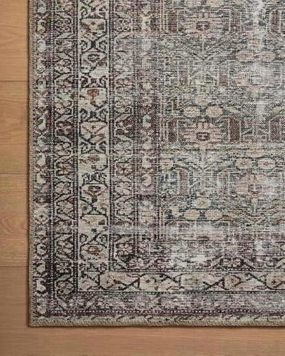 Loloi Amber Lewis Georgie Collection GER-10 Moss/Bark 2'-0" x 5'-0", .19" Pile Height, Accent Rug
