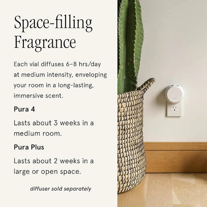 Pura & Brooklyn Candle Studio Home Scent Refill - Smart Air Diffuser - Up to 120-Hours of Luxury Fragrance per Refill - Home Essential - Clean & Safe Diffuser Fragrance - 2 Pack, Tulum
