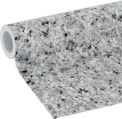 EasyLiner Peel & Stick Decor Removable Peel and Stick Wallpaper - Self Adhesive Decorative Shelf Paper for Cabinets, Walls, Resurfacing Projects - Adhesive Shelf Liner - 20in x 18ft - Gray Granite