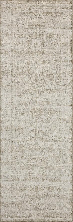 Loloi Amber Lewis Honora Collection HON-01 Ivory/Natural 5'-3" x 7'-9" Area Rug