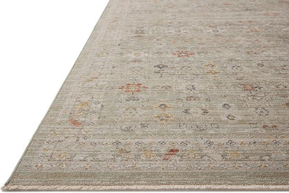 Loloi Chris Loves Julia Ida Collection IDA-04 Spa/Multi 5'-3" x 7'-6", .19" Pile Height, Area Rug