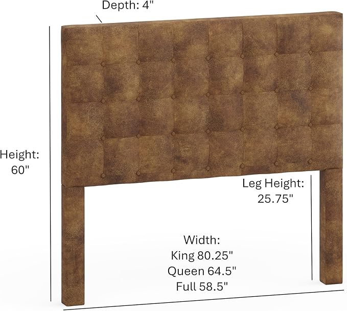 Bomber Jacket Brown Sutton Full Headboard