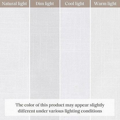 Madison Park Kyler Cordless Roman Shades - Single Panel, Lightweight Linen Blend Fabric, Natural Design, Easy Installation, Light Filtering Window Blind, Bedroom, Living Room Decor 27"W x 64"H White