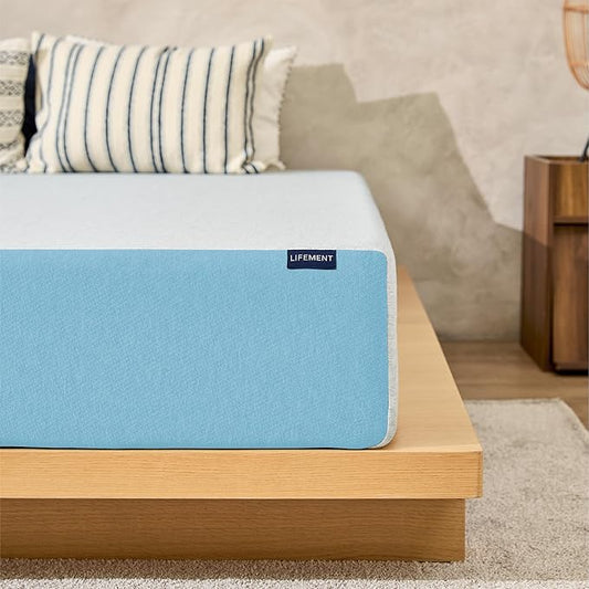 LIFEMENT Basic Twin Cooling Gel Infused Memory Foam Mattress in a Box | Medium Firm Bed, Fiberglass Free, Certified Pressure Relief Foam, Cooling Comfort Sleep, 6 Inch