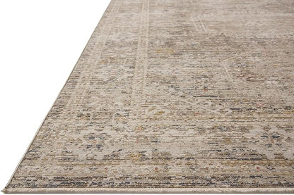 Loloi Chris Loves Julia Ida Collection IDA-01 Taupe/Multi 2'-3" x 3'-10", .19" Pile Height, Accent Rug