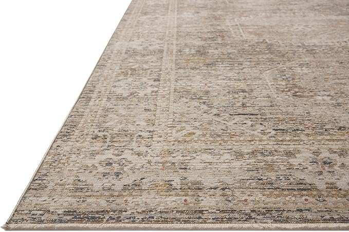 Loloi Chris Loves Julia Ida Collection IDA-01 Taupe/Multi 3'-6" x 5'-6", .19" Pile Height, Accent Rug