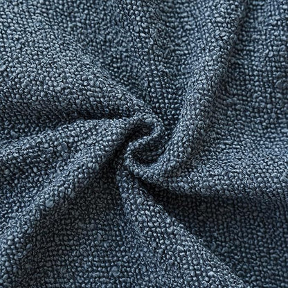 Foindtower Set of 2, Decorative Textured Boucle Throw Pillow Covers Accent Solid Pillow Cases Neutral Couch Cushion Case for Chair Sofa Bedroom Living Room Home Decor 24x24 Inch Dark Blue
