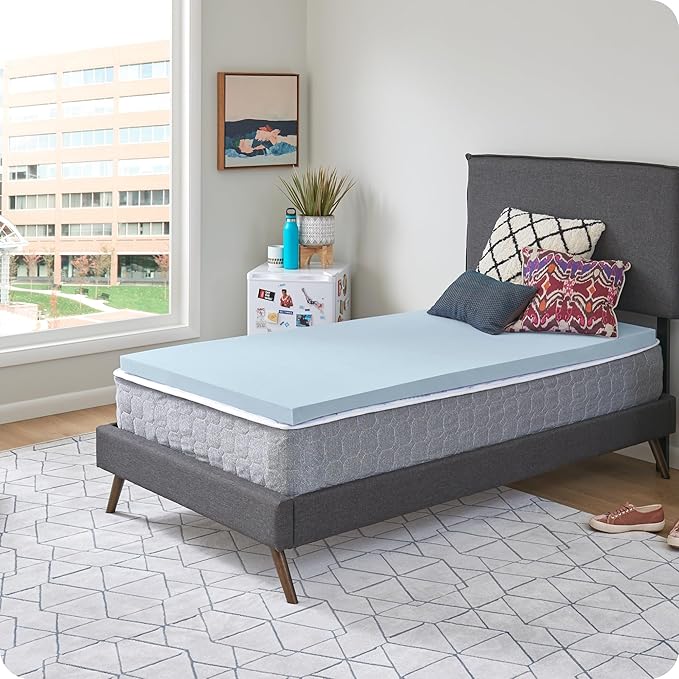 Sealy Dreamlife 1.5” Gel Memory Foam King Mattress Topper with SealyComfort Gel Foam, 1 Year Limited Warranty, Made in The USA