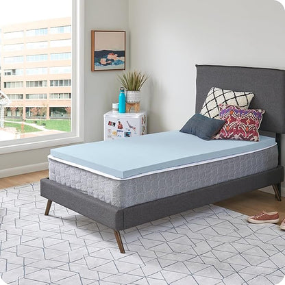 Sealy Dreamlife 1.5” Gel Memory Foam Twin Mattress Topper with SealyComfort Gel Foam, 1 Year Limited Warranty, Made in The USA