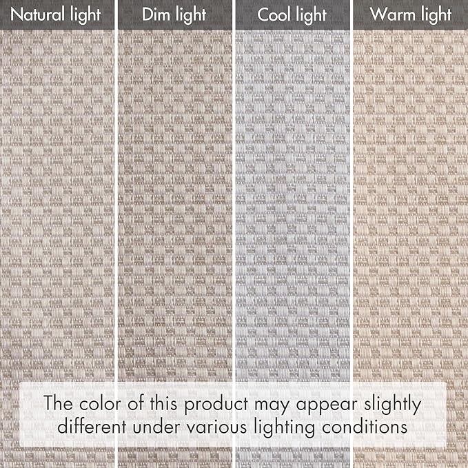 Madison Park Galen Cordless Roman Shade, 31"W x 64"H, Sheen Taupe – Room Darkening, Thermal Insulated, Energy Efficient Window Blind with Subtle Sheen Basketweave Fabric for Privacy