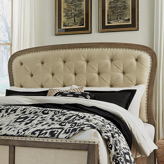 LIBERTY FURNITURE INDUSTRIES, INC. Americana Farmhouse Queen Tufted Panel Headboard
