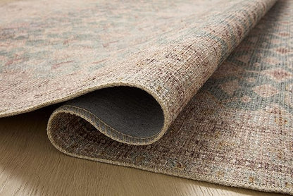 Loloi Angela Rose Aubrey Collection AUB-02 Aqua/Sand 10'-0" x 14'-0", .19" Pile Height, Area Rug
