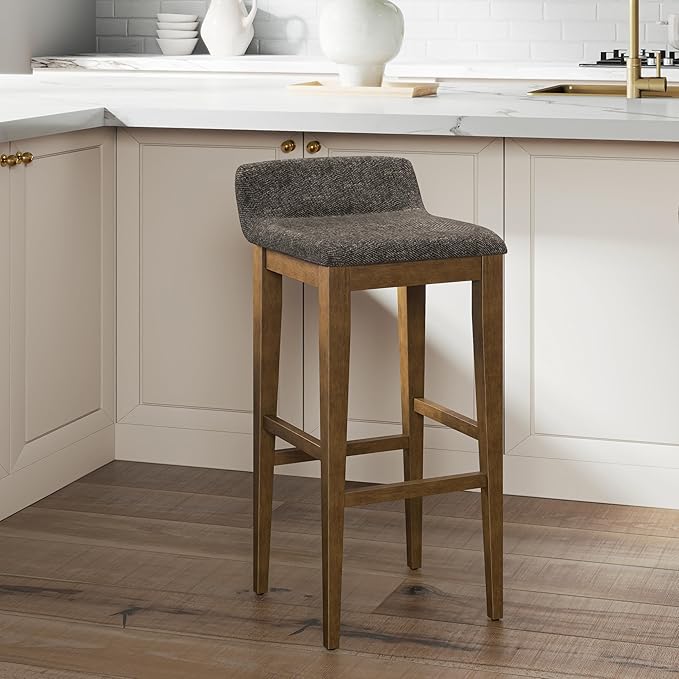 Hillsdale Furniture Maydena Wood Counter Height Stool, Brushed Gray