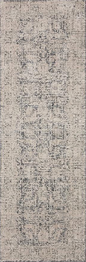 Loloi Amber Lewis Alie Collection ALE-05 Charcoal/Beige 2'-7'' x 10'-0'', .13'' Pile Height, Runner Rug