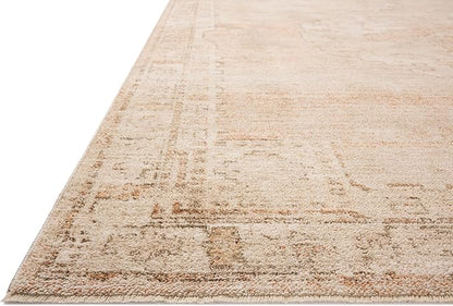 Loloi Chris Loves Julia Palma Collection PLM-02 Spice/Natural 9'-6" x 13'-1" Area Rug Vintage Style Boho Living Room Bedroom Carpet