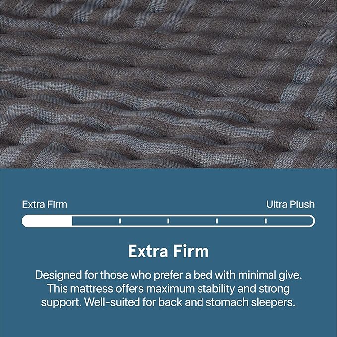 Beautyrest Days End Extra Firm 13.25" Mattress - King - Cooling Tech, Supportive Durable Pocketed Coils, Pressure Relief, Motion Separation; 100 Night Sleep Trial and 10 Year Warranty