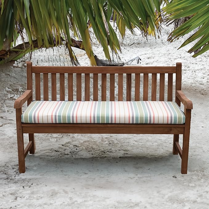 Tommy Bahama Bench Cushion, 48" X 19" X 2.5", Bandeau Pastel