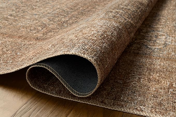 Loloi Amber Lewis Cambria Collection CBR-07 Ocean/Bark 10'-0" x 14'-0" Area Rug Jute, Neutral, Vintage Style, Antique Tone, Living, Bedroom, Dining, Carpet