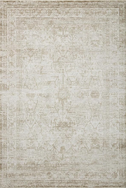 Loloi Amber Lewis Honora Collection HON-01 Ivory/Natural 2'-0" x 3'-4" Accent Rug