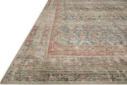 Loloi Angela Rose Aubrey Collection AUB-03 Ocean/Spice 3'-9" x 5'-6", .19" Pile Height, Accent Rug