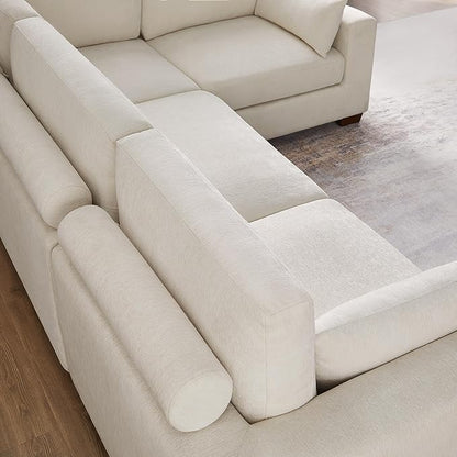VANOMi Large Modular Sectional Sofa, Oversized Couch with Ottoman, Cloud Couch Deep Seat Sofa with Thick Cushion, Convertible Sectional Couches for Living Room Office Apartment