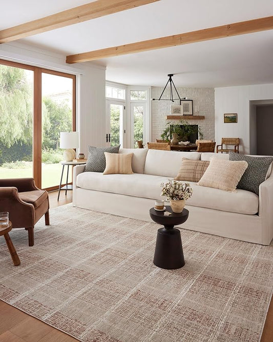 Loloi Angela Rose Ember Collection EMB-02 Clay/Sand 2'-3" x 3'-10" Accent Rug