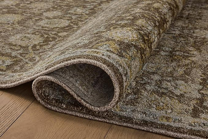 Loloi Magnolia Home by Joanna Gaines Mona Collection MOA-03 BARK/Natural 8'-10" x 12' Area Rug