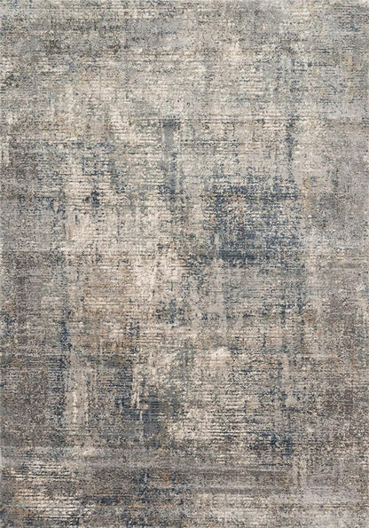 Loloi Teagan Collection TEA-05 Denim/Slate 9'-9" x 13'-6" Area Rug, Large, Soft Neutral Rug, High-Traffic for Living Room, Bedroom, Home Office, Dining Area