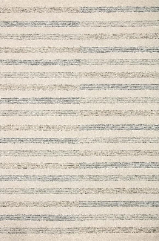 Loloi Chris Loves Julia Chris Collection CHR-05 Ivory/Slate 2'-6'' x 7'-6'', .50" Pile Height, Runner Rug