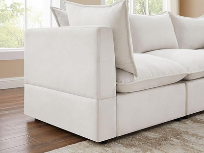 VANOMi Modular Sectional Sofa, 6 Seater Sleeper Sectional Sofa Modular Sectional Couch for Living Room, Sofa Bed-M